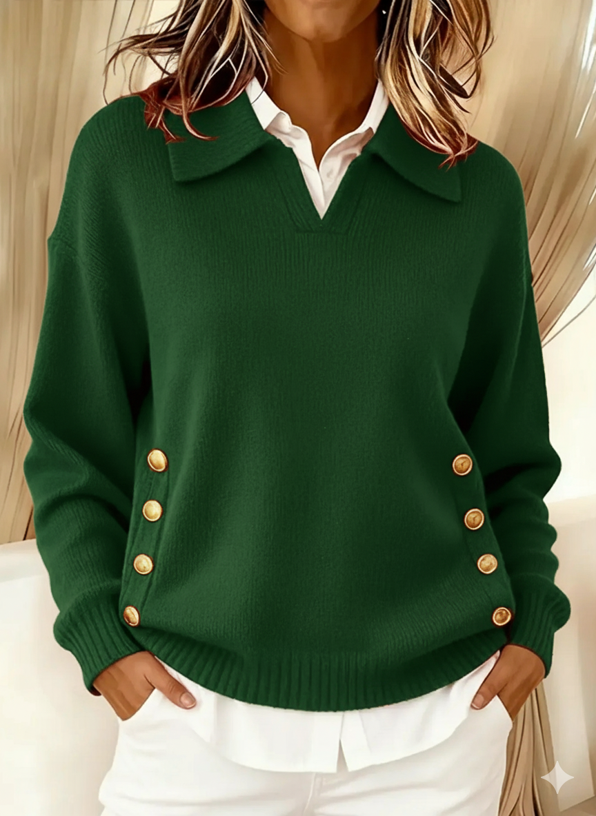 Jersey cuello polo pico