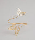 Brazalete para el brazo con mariposa etérea – Joyería llamativa, ligera y elegante