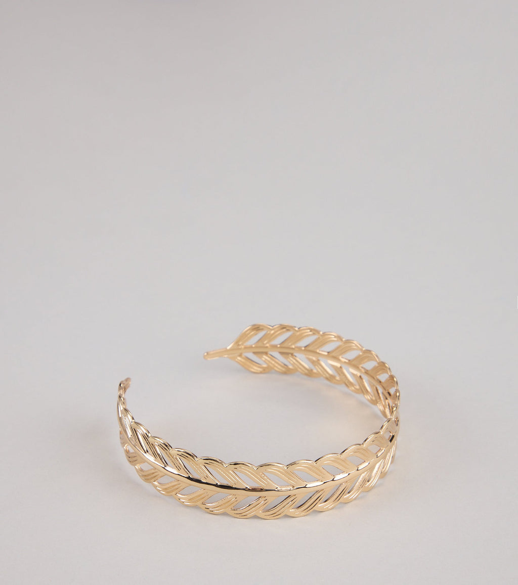 Brazalete para el brazo con hoja Sigue brillando