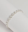 Pulsera Sweet Luxe con cierre floral de circonitas cúbicas
