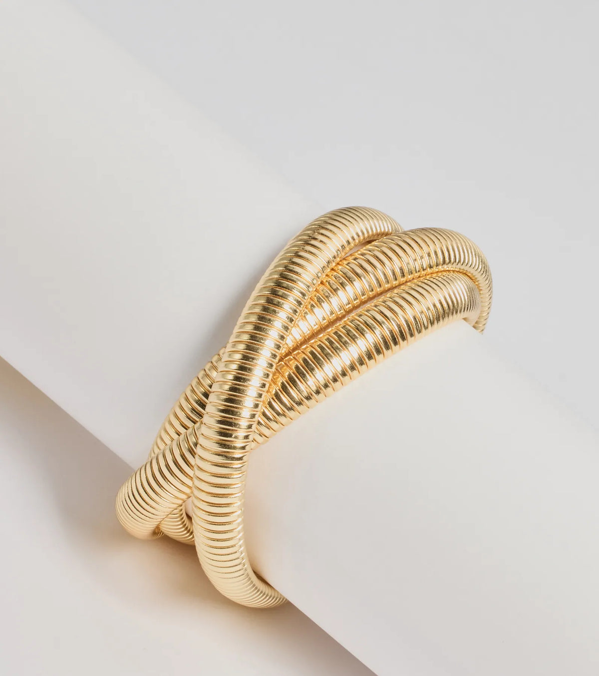 Pulsera de metal con cadena de serpiente retorcida para mujer y hombre