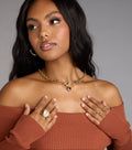 Anillo reloj Sweetheart Hour con corazón de pedrería brillante