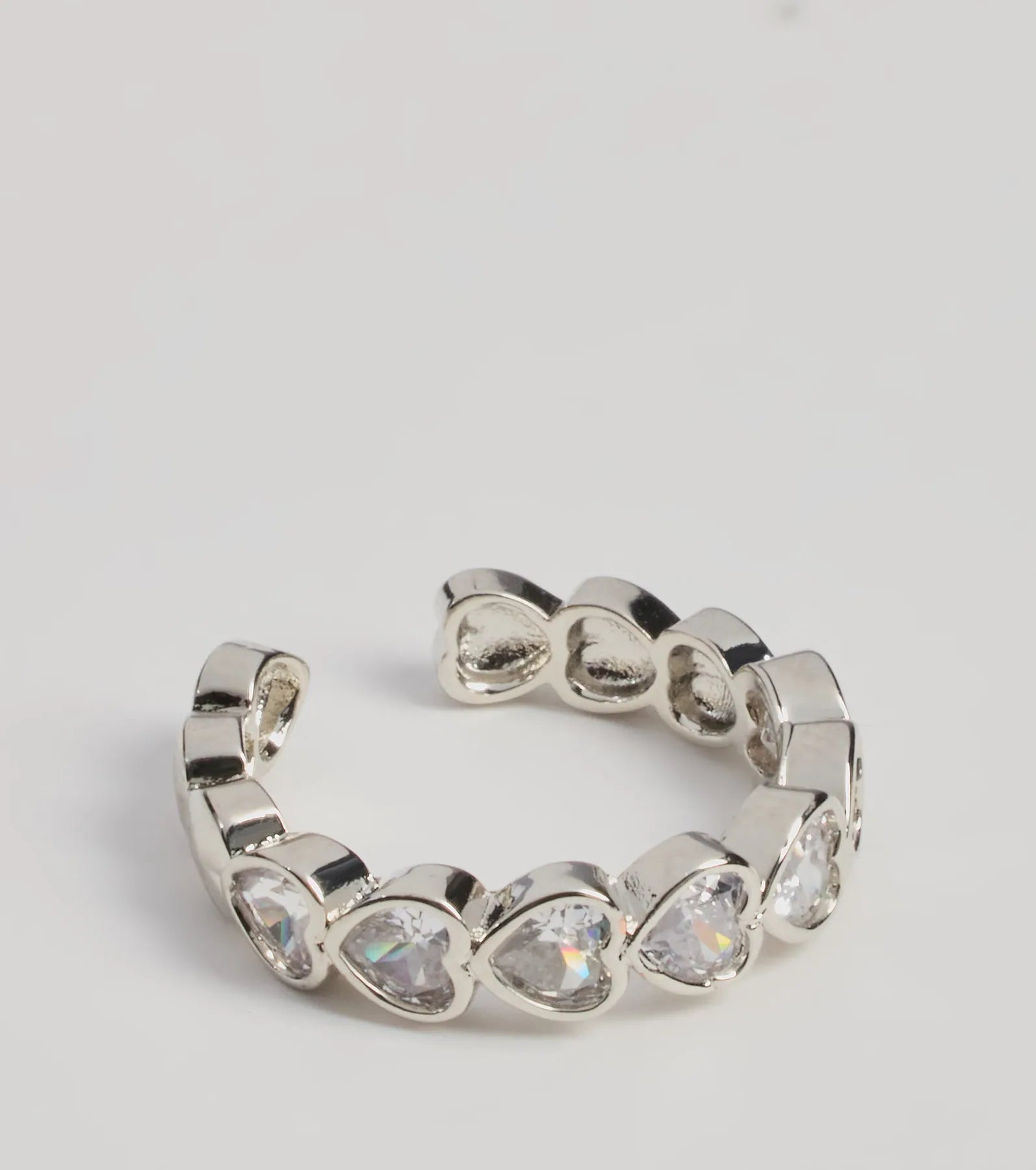 Anillo corazón abierto