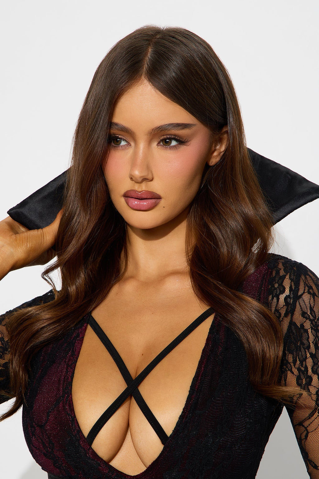 Conjunto de disfraz de 3 piezas «Quiero chupar» – Negro/Combinado
