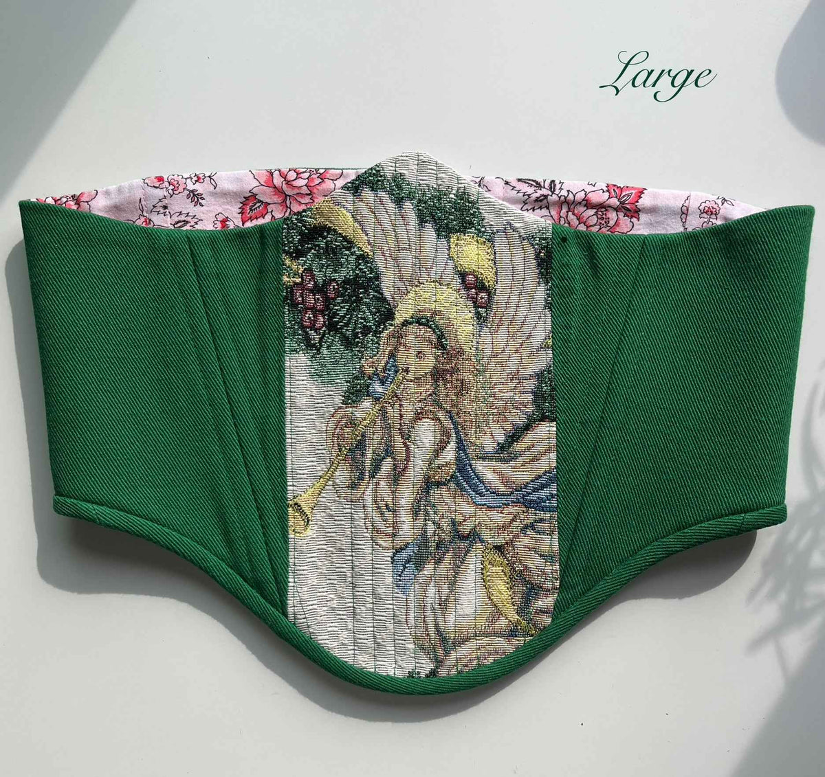 Cinturón elegante de ramillete con tapiz de ángel