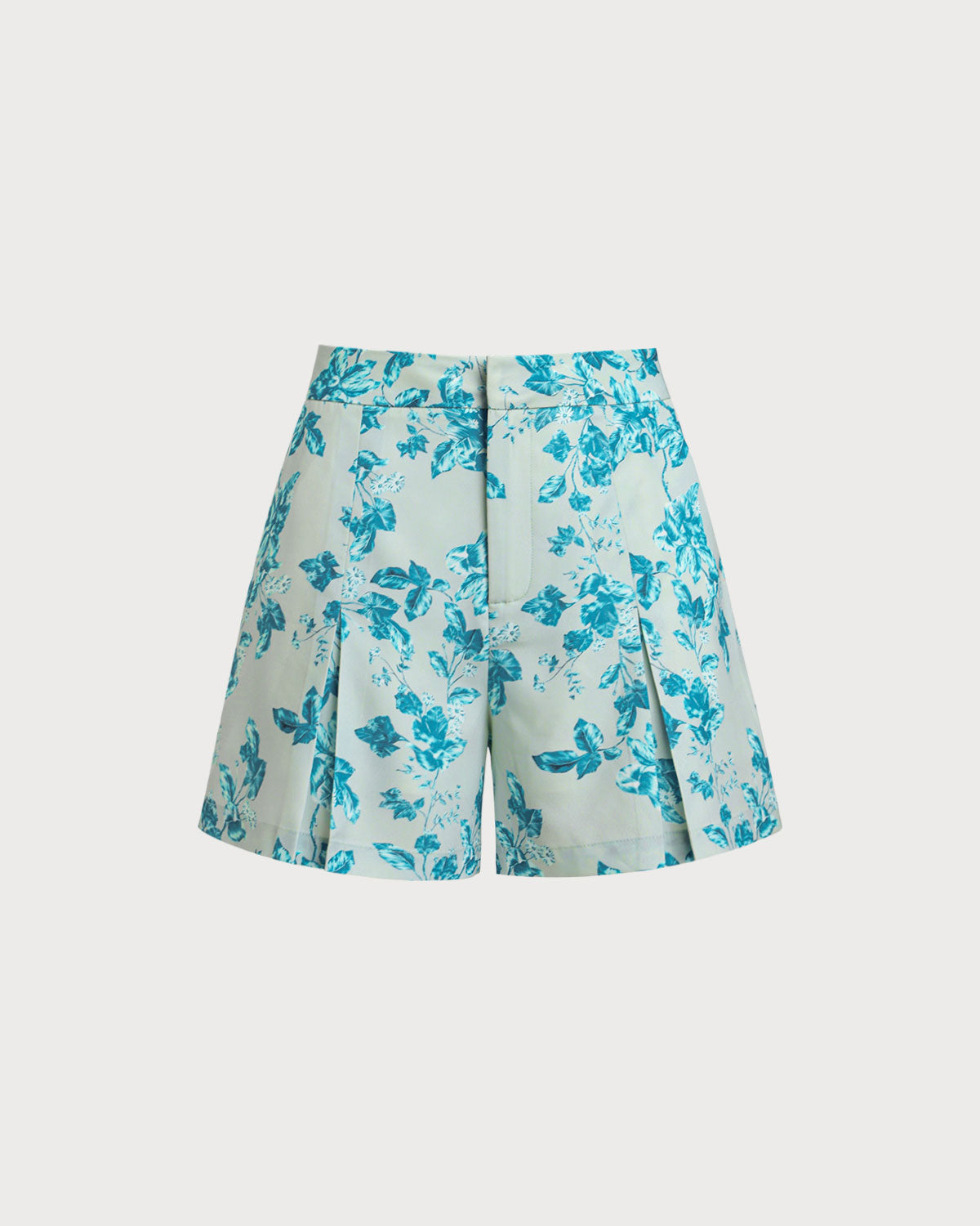 Shorts azules florales