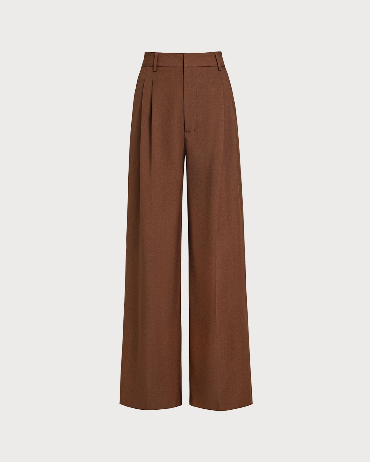 Pantalones con cintura marcada en color caramelo
