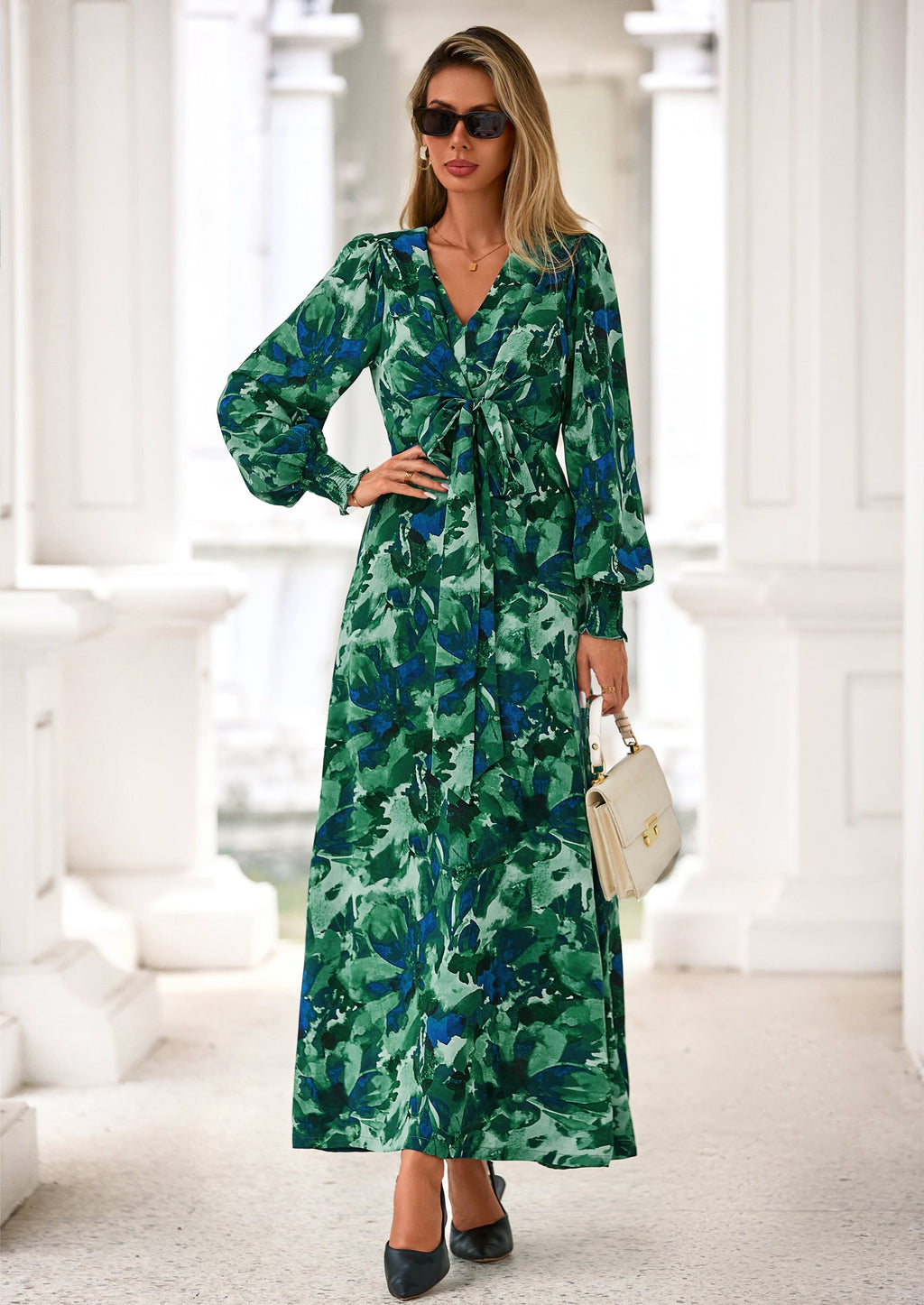 Vestido largo floral
