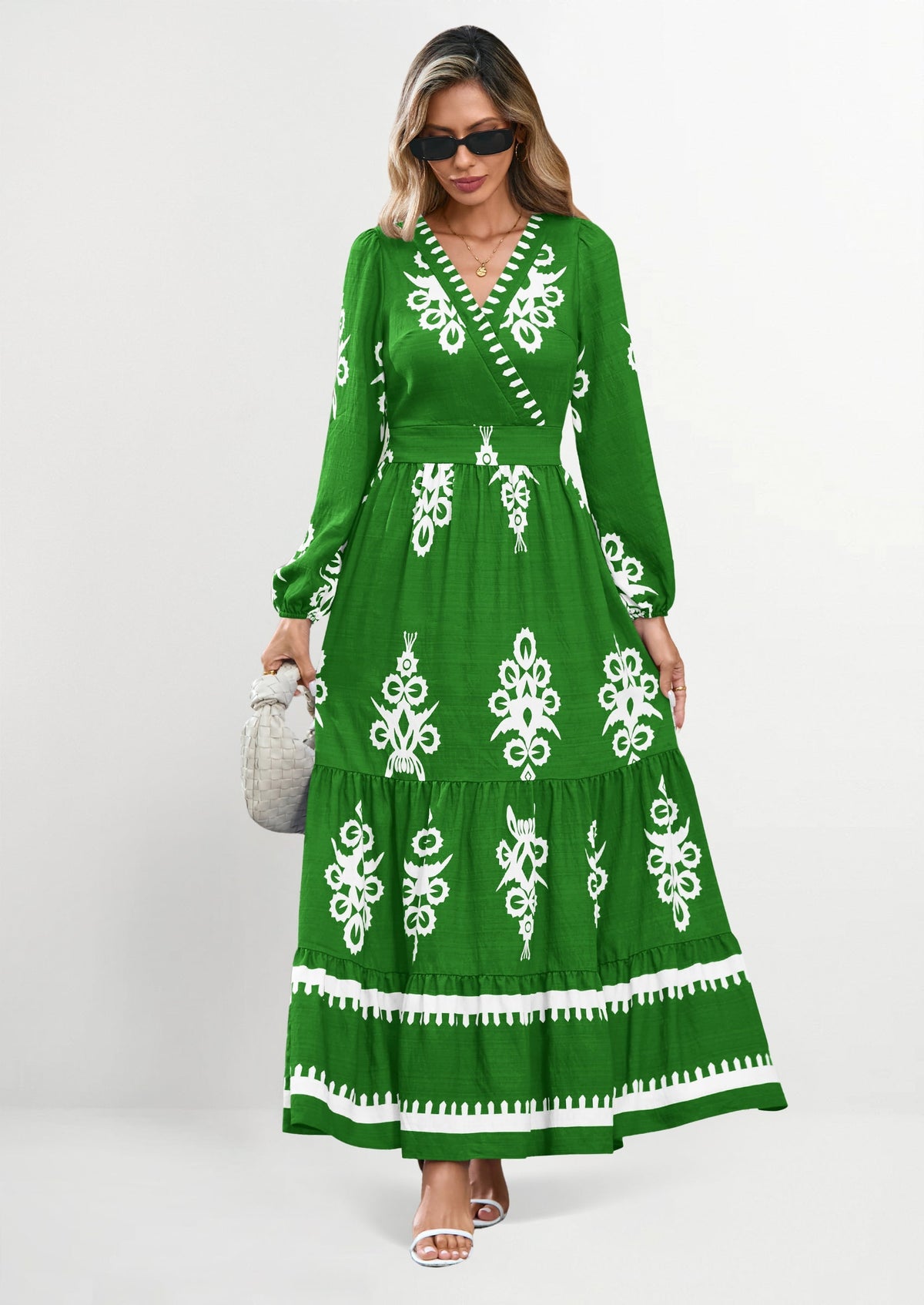 Vestido largo floral