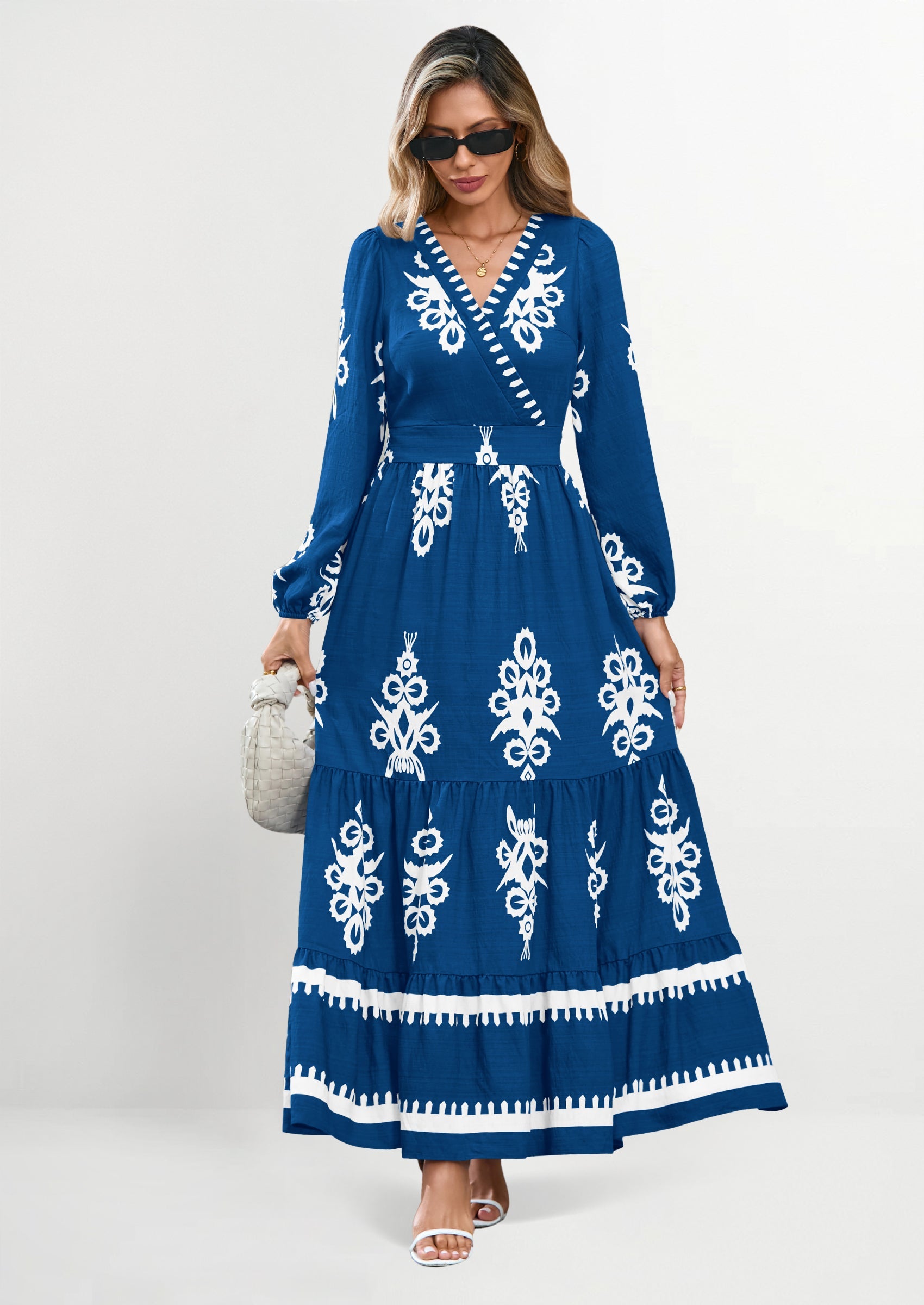 Vestido floral bolsillos