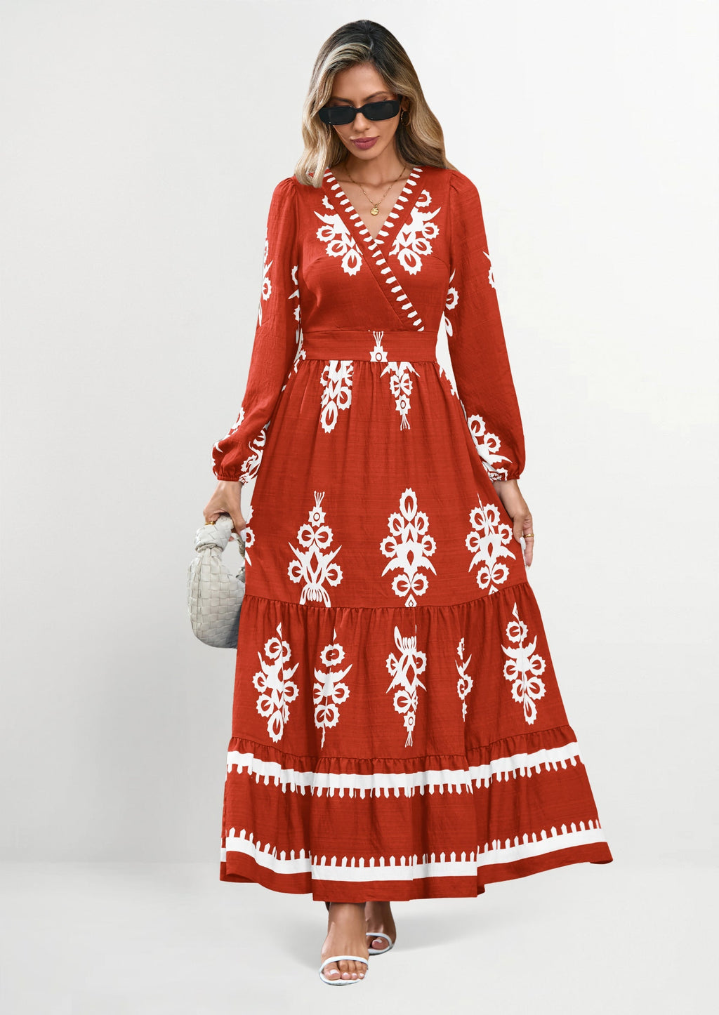 Vestido largo floral