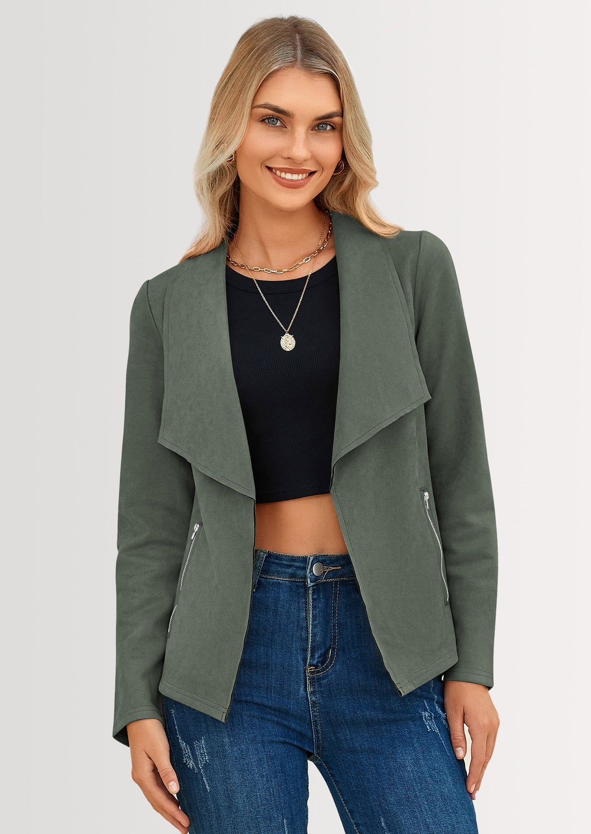 Chaqueta corta de sintético