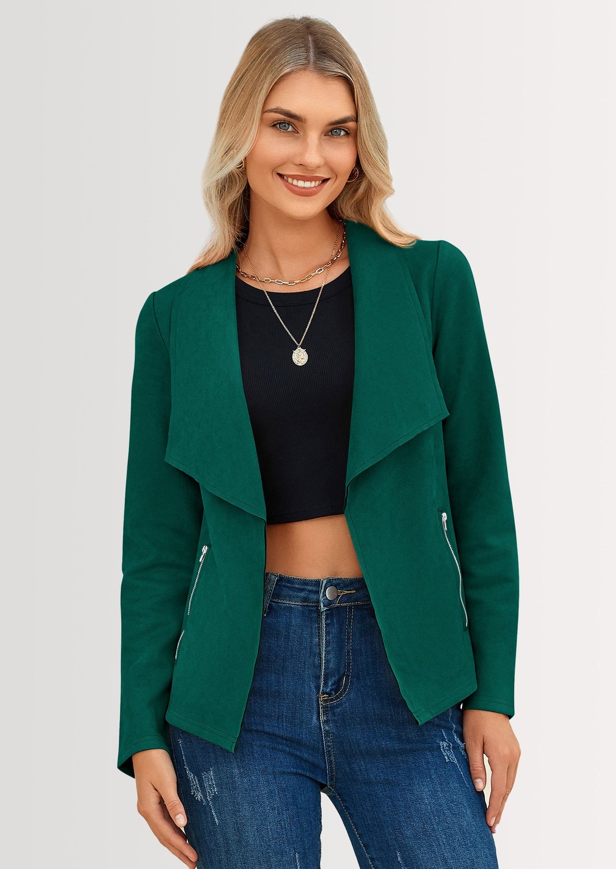 Chaqueta corta de sintético