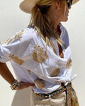 Blusa Bordada Holgada – Estilo Fresco