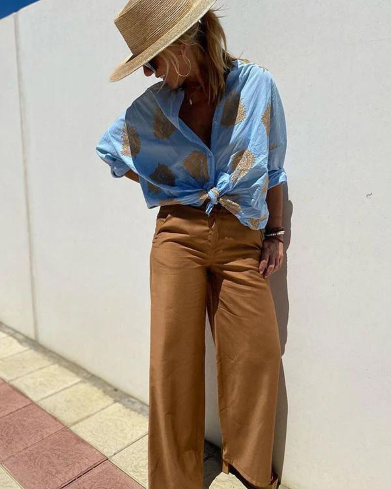 Blusa Bordada Holgada – Estilo Fresco