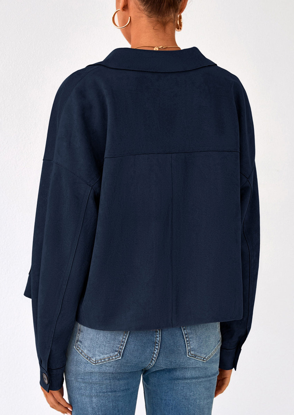 Chaqueta corta de gamuza