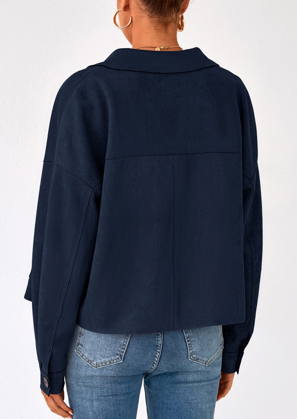 Chaqueta corta de gamuza