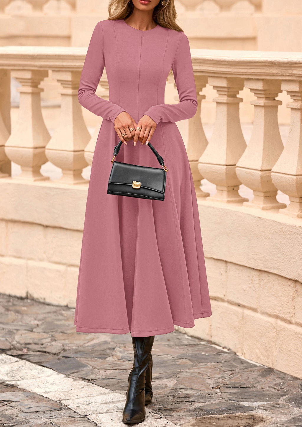 Vestido midi elegante