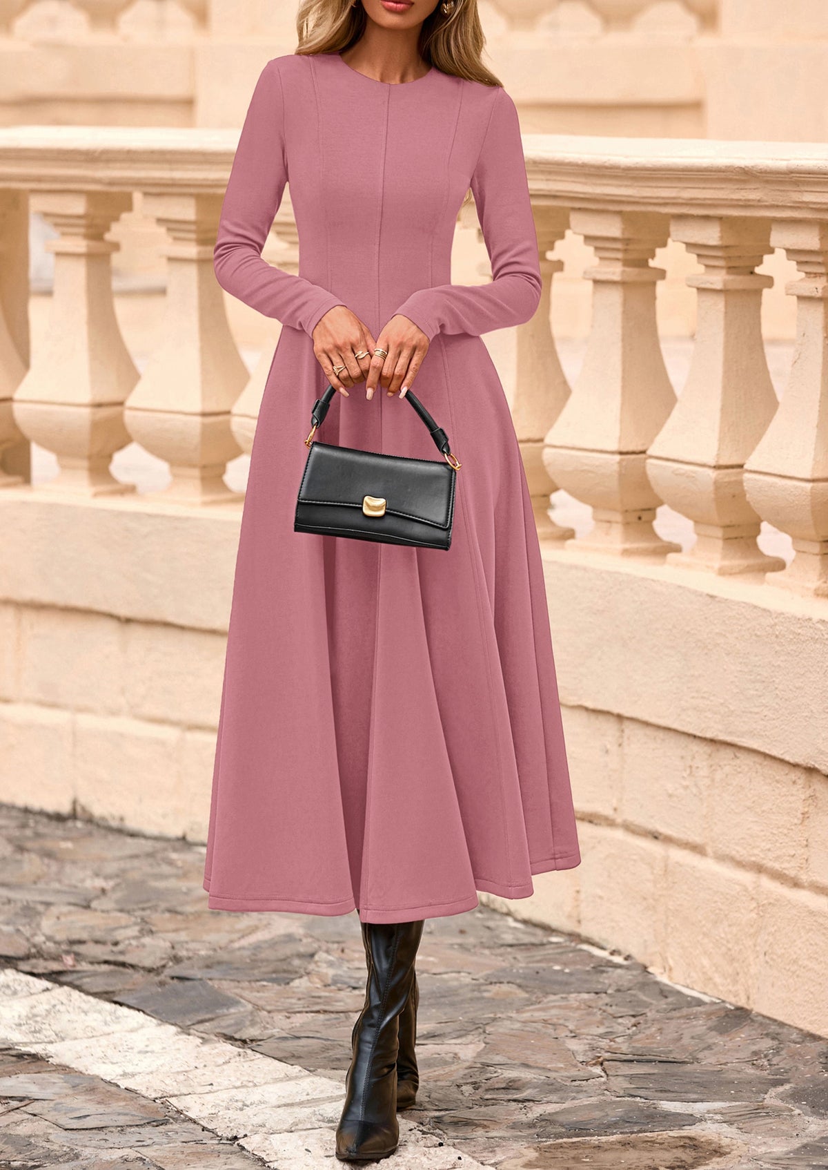Vestido midi elegante