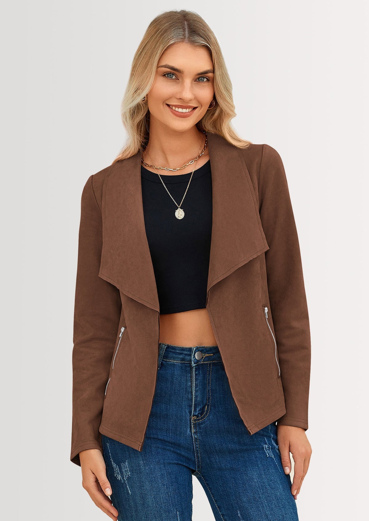 Chaqueta corta de sintético