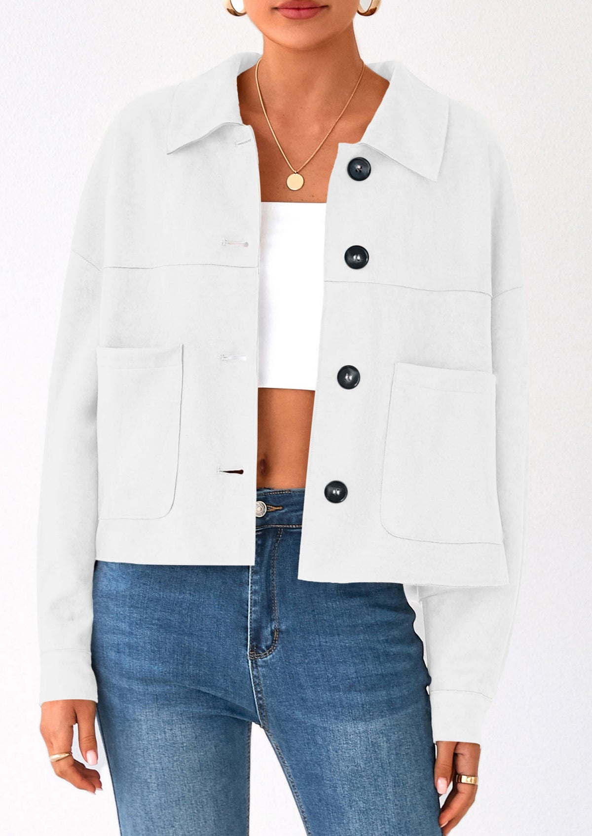 Chaqueta corta de gamuza