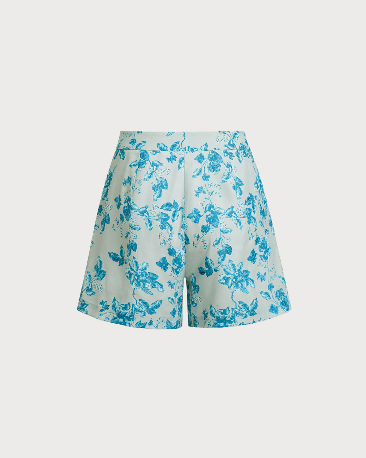 Shorts azules florales