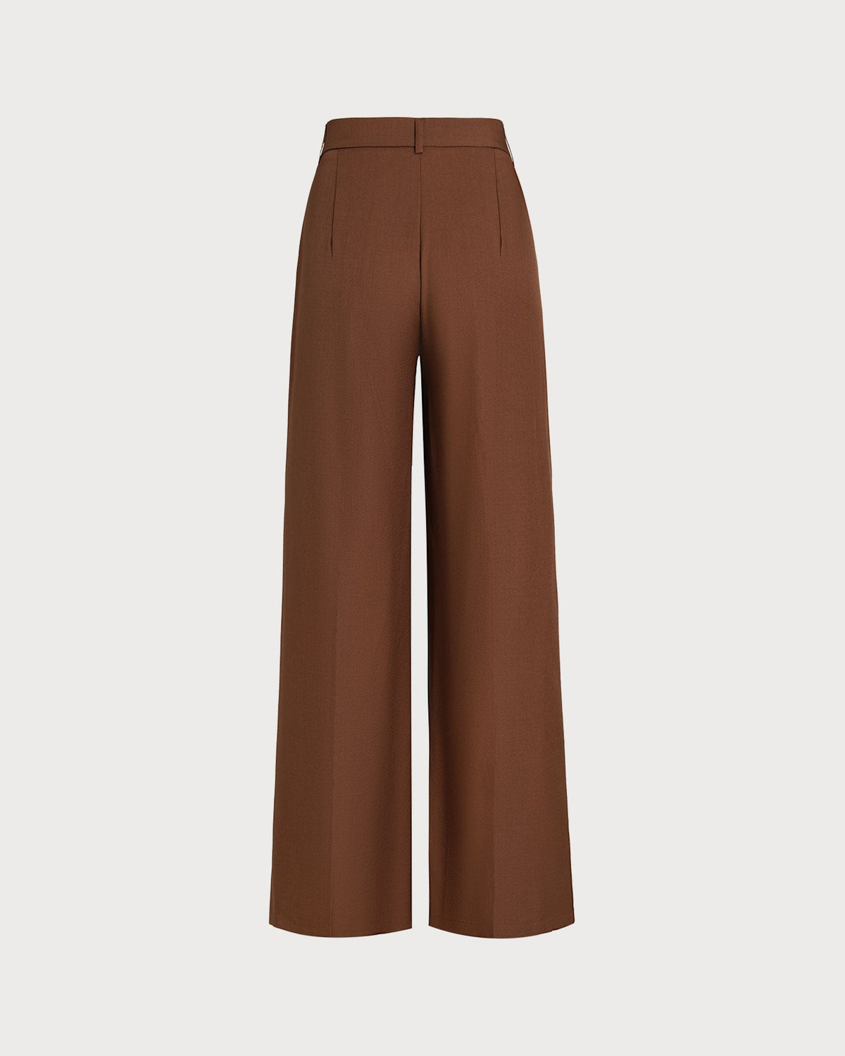Pantalones con cintura marcada en color caramelo