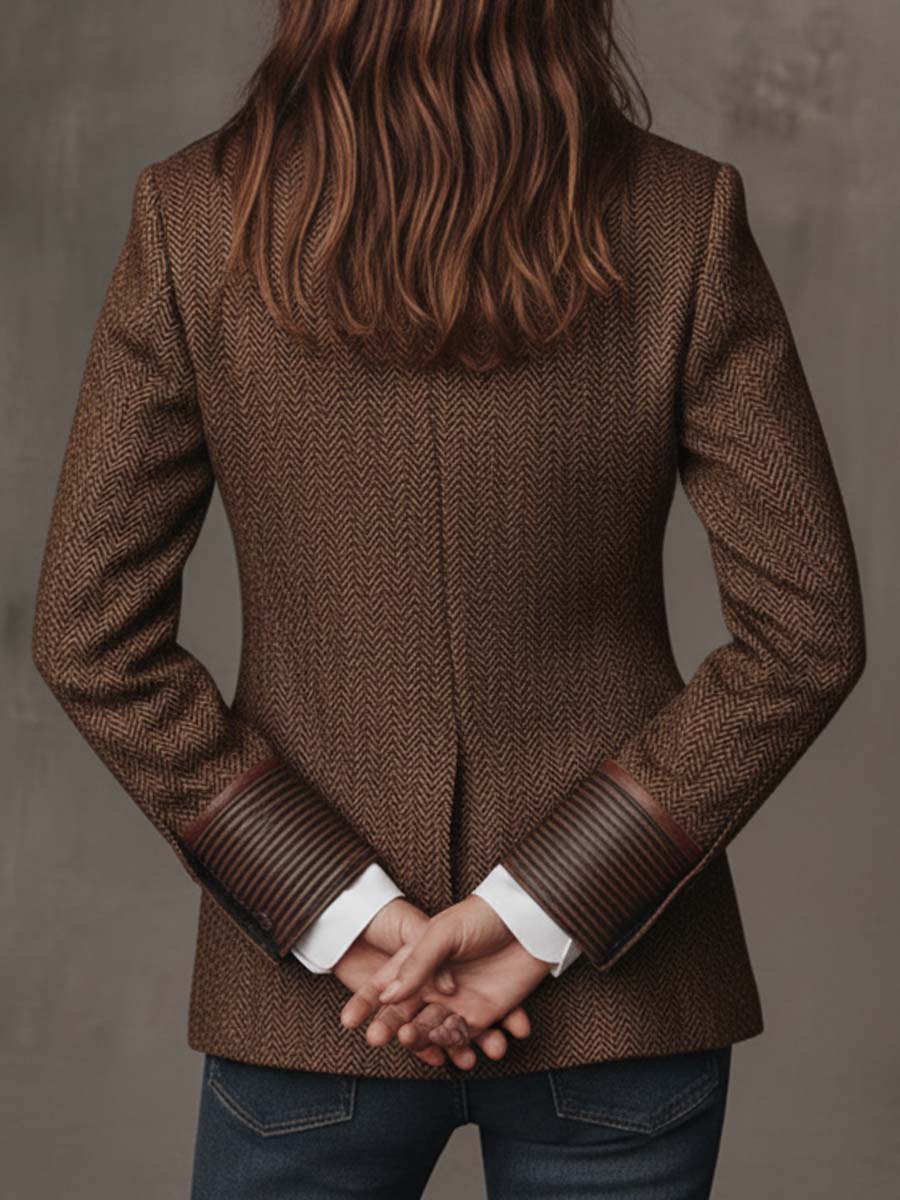 Blazer estampado chevron