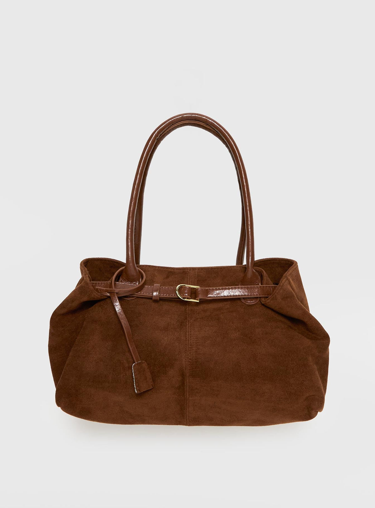 Bolso de hombro marrón