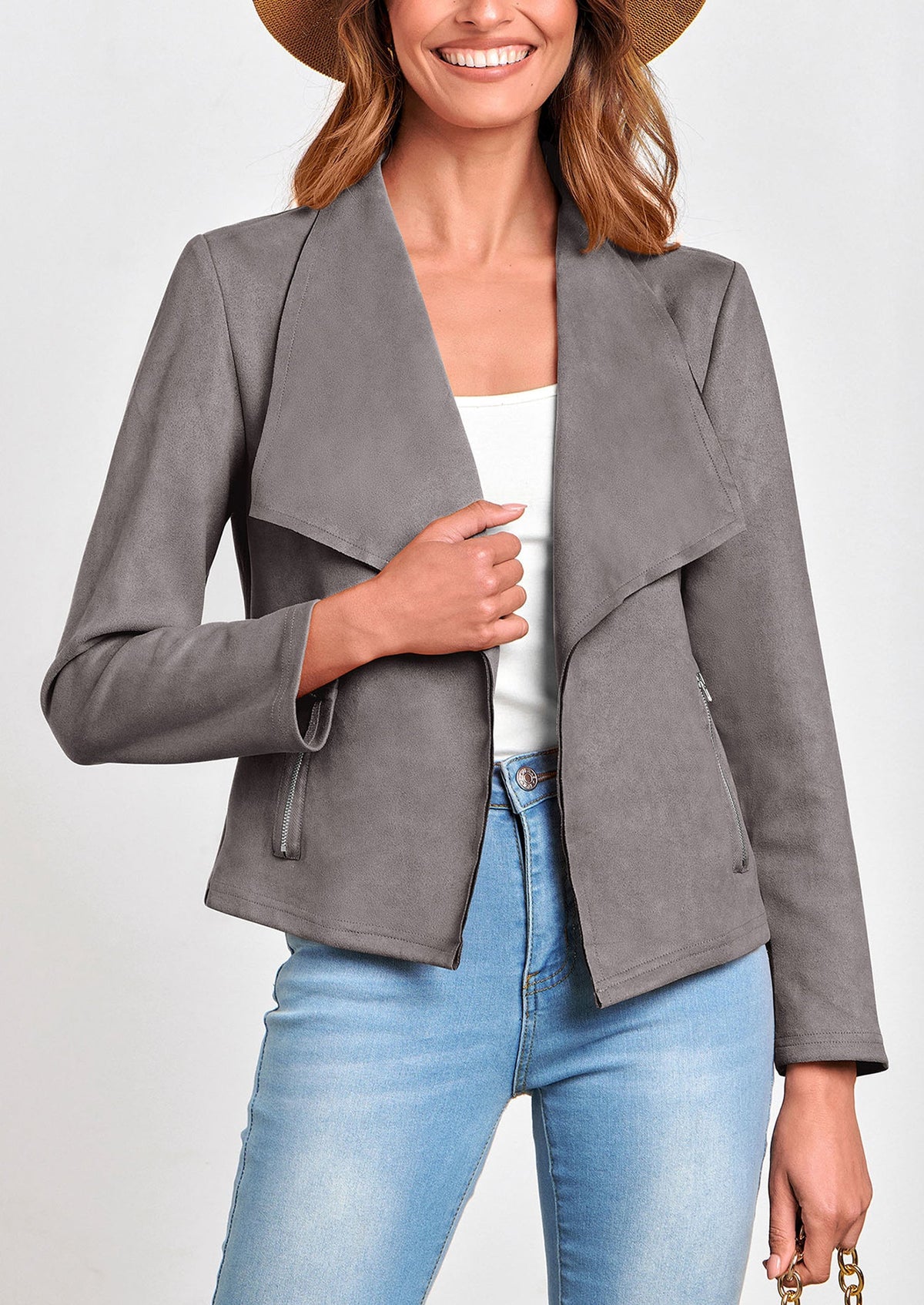 Chaqueta corta de sintético