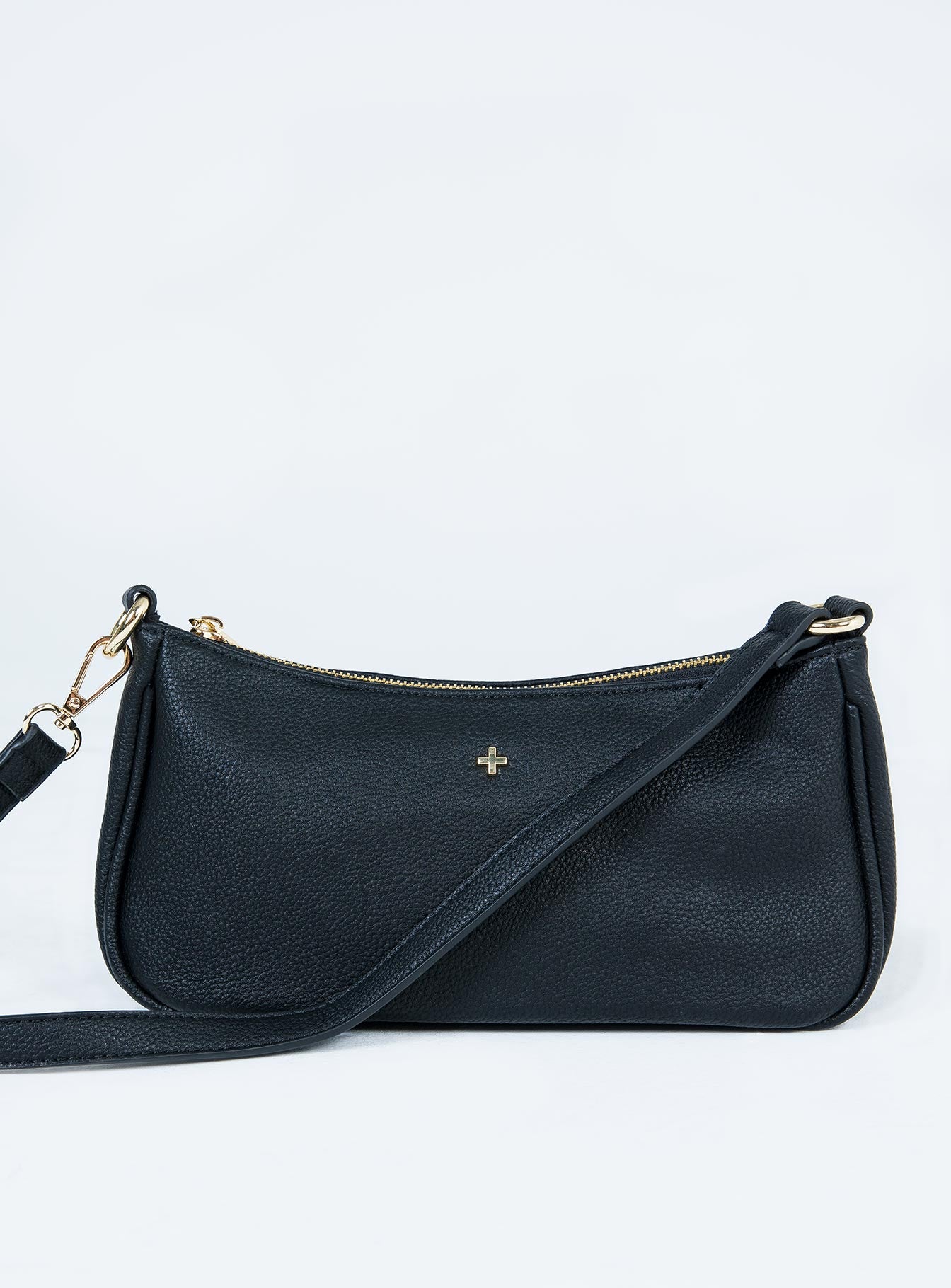 Bolso de cuero negro