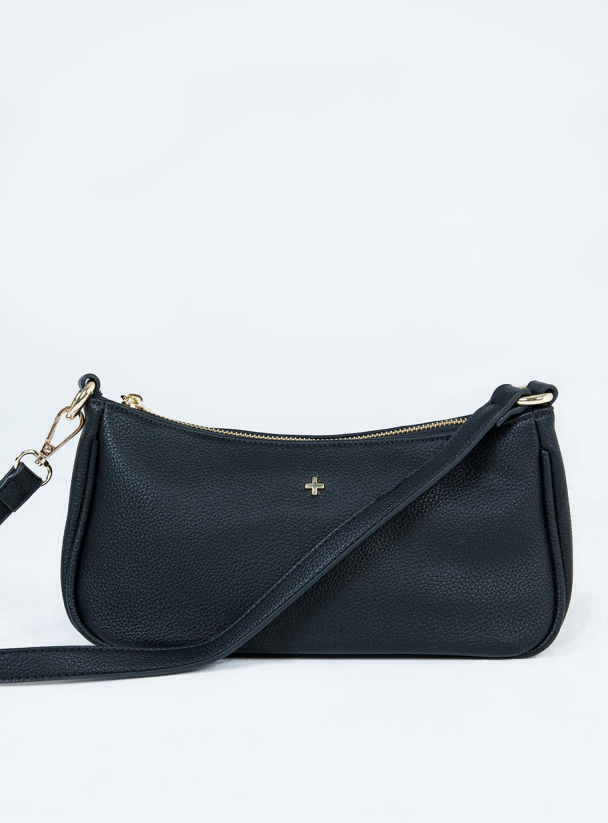 Bolso de cuero negro