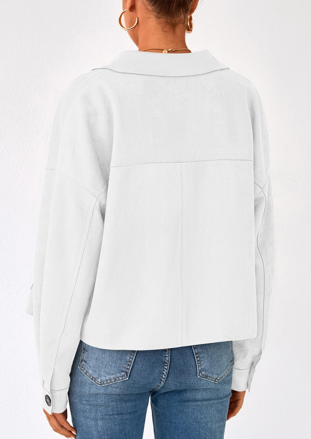 Chaqueta corta de gamuza