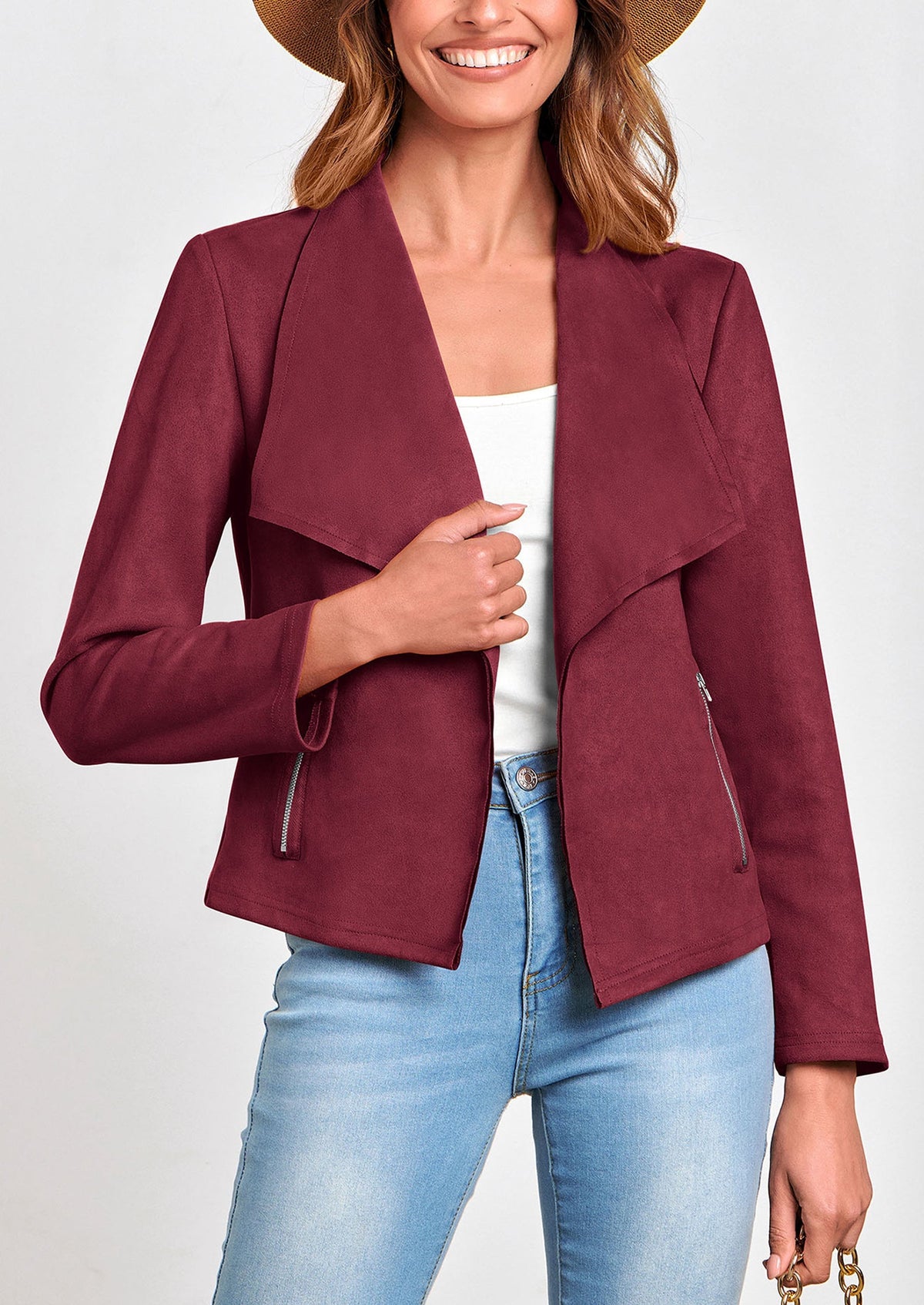 Chaqueta corta de sintético