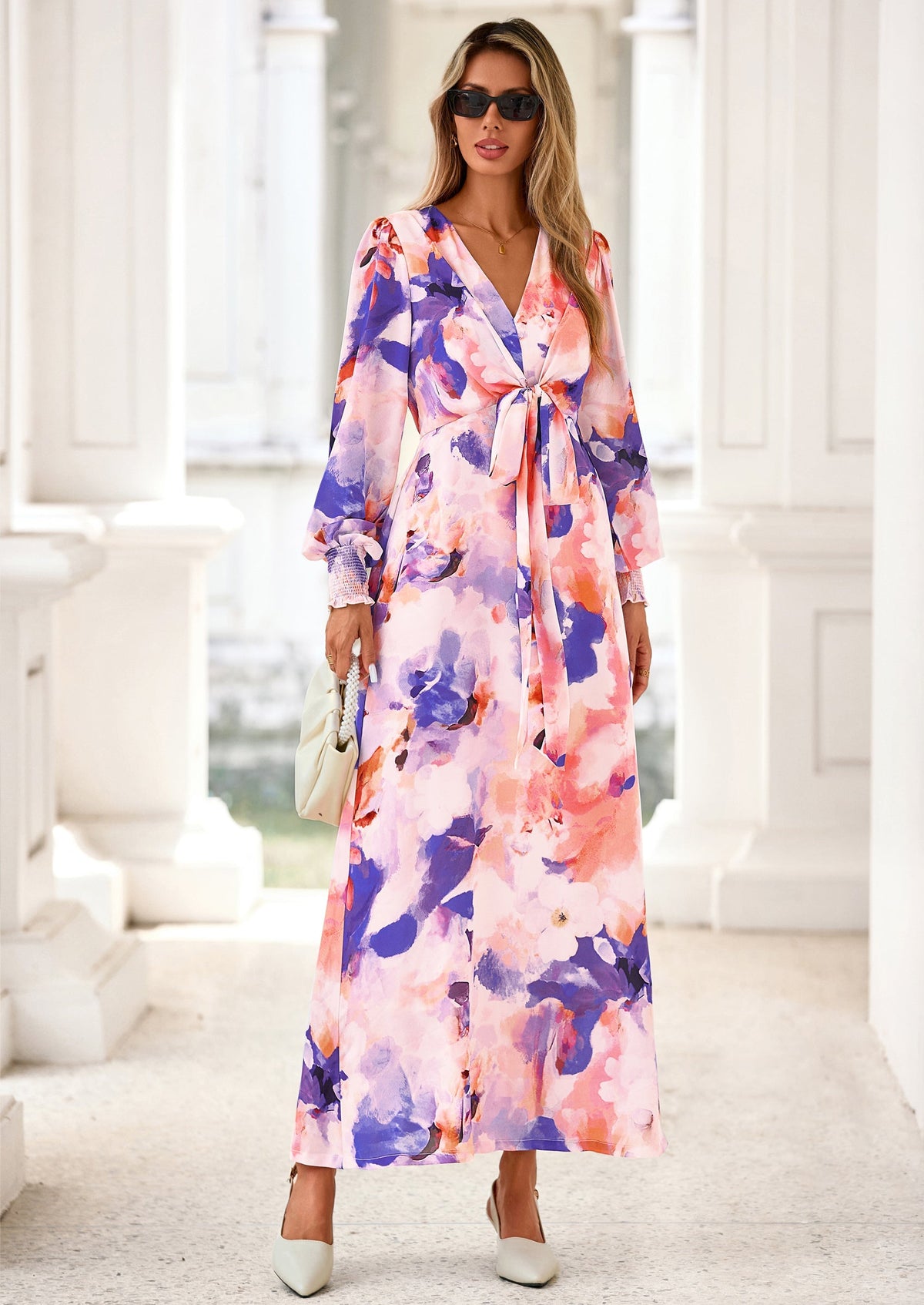 Vestido largo floral