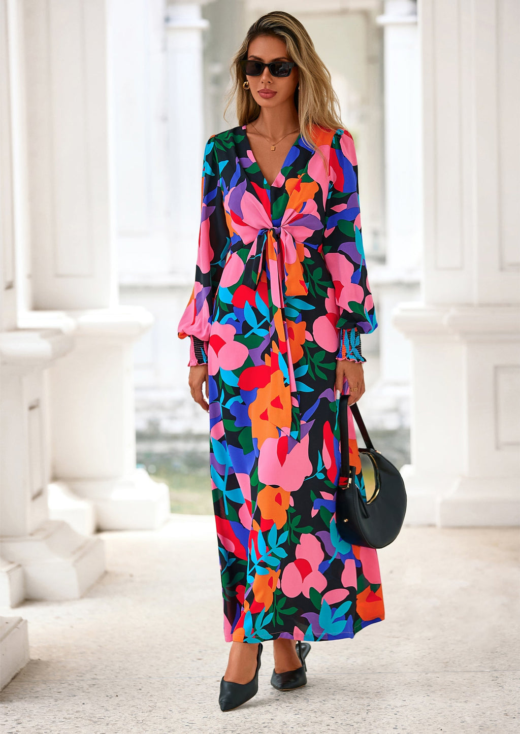 Vestido largo floral
