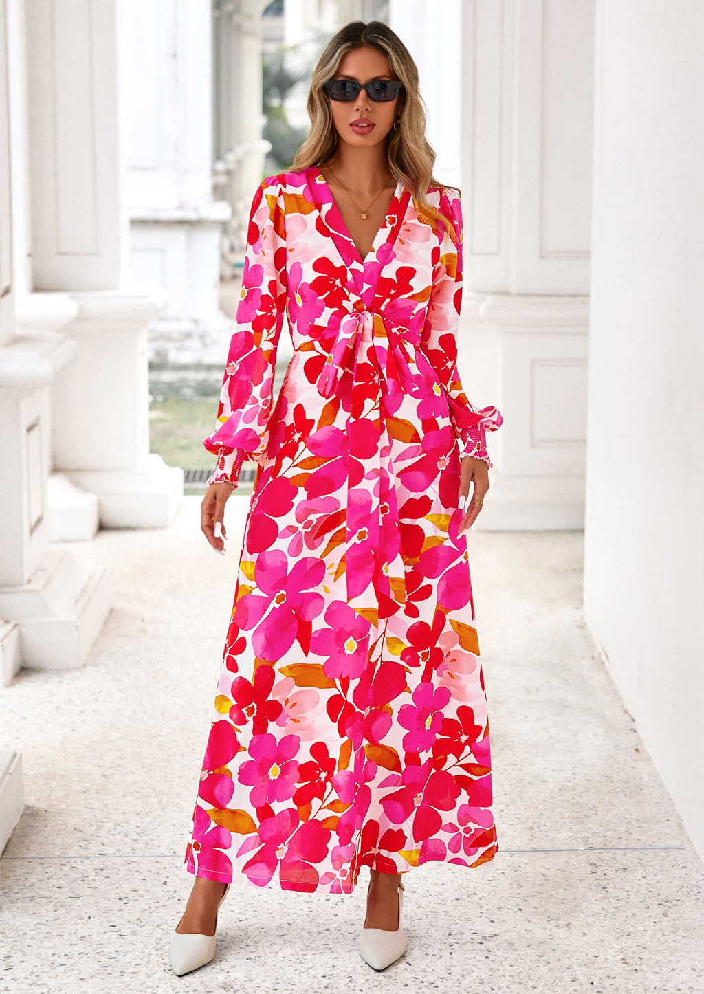 Vestido largo floral