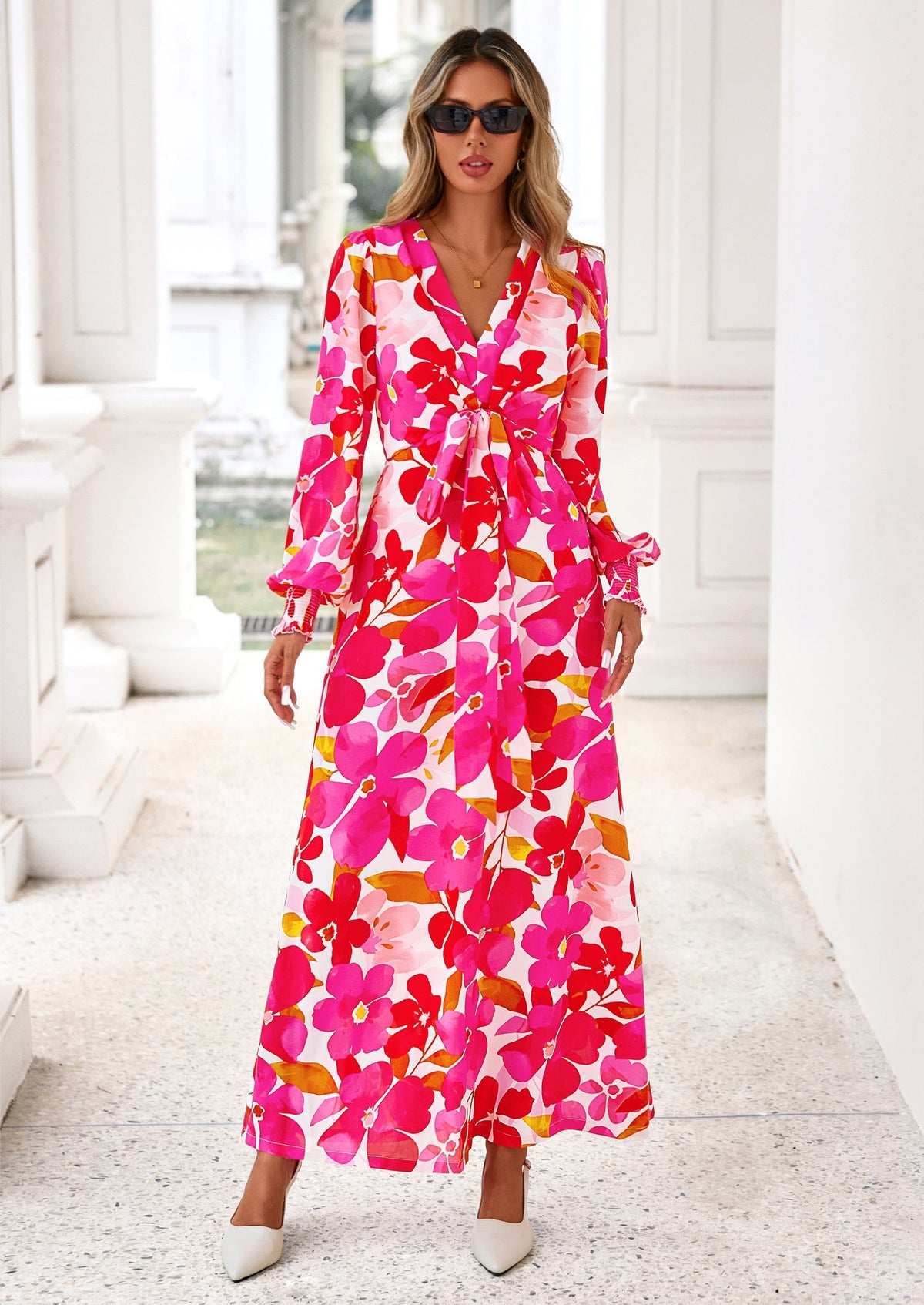 Vestido largo floral