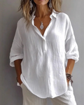 Blusa Holgada con Elegante Cuello en V