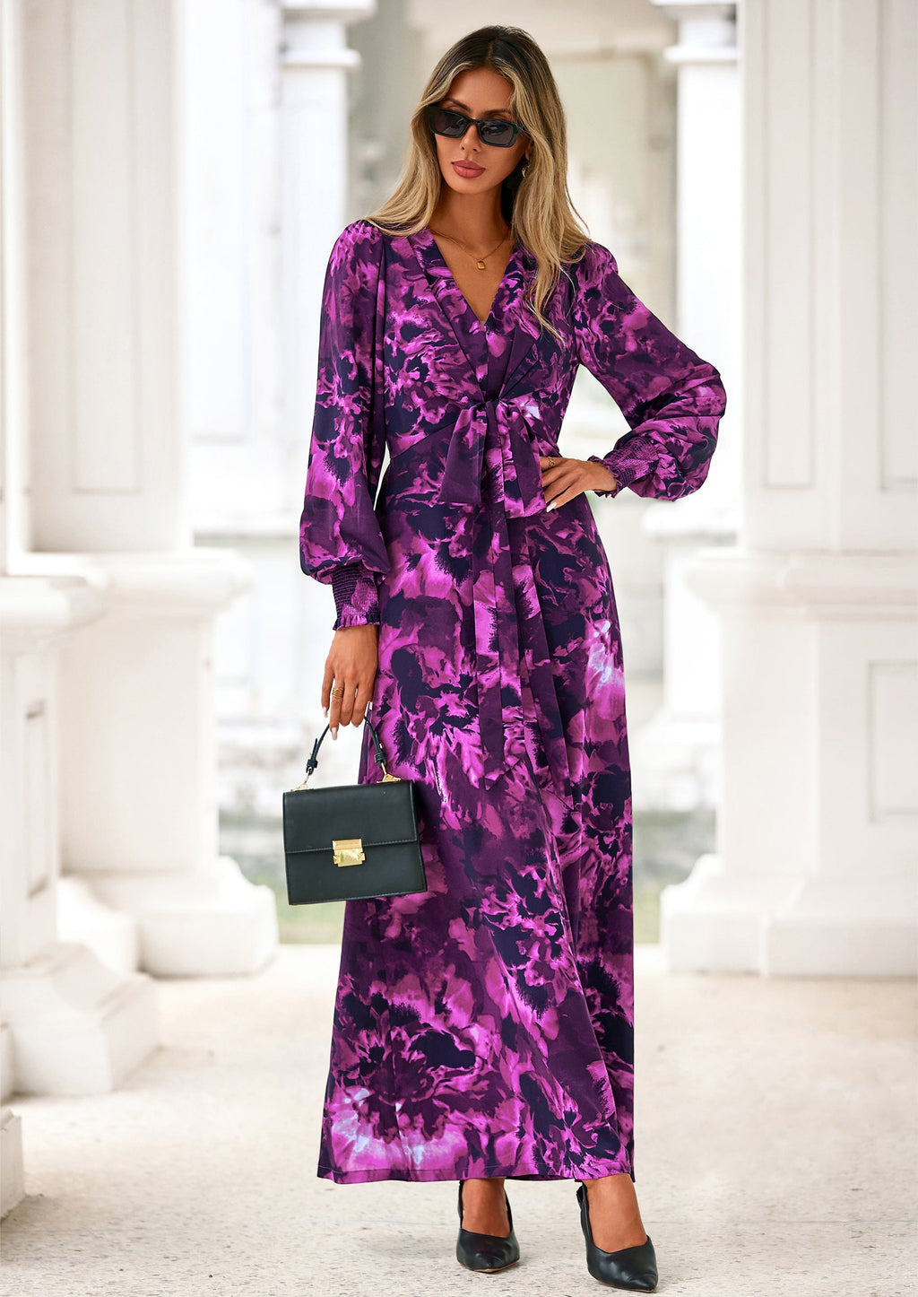 Vestido largo floral