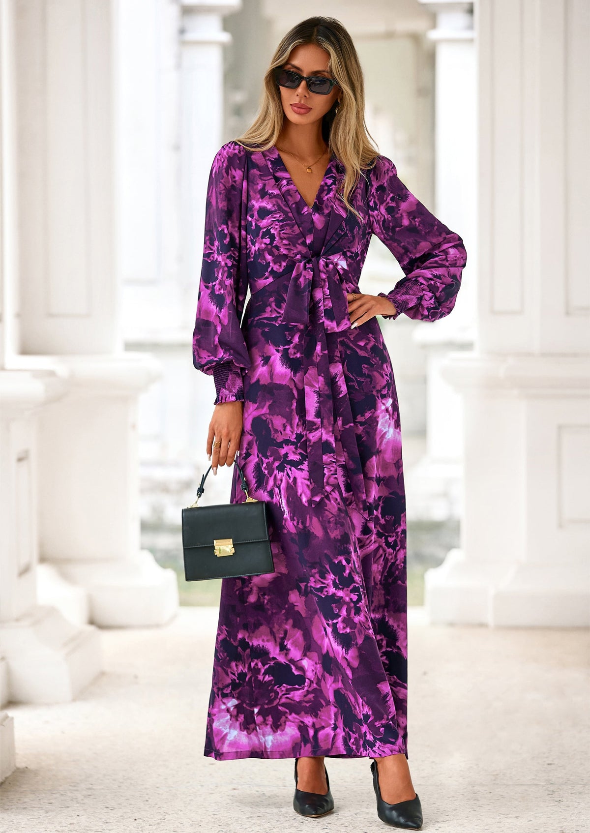 Vestido largo floral