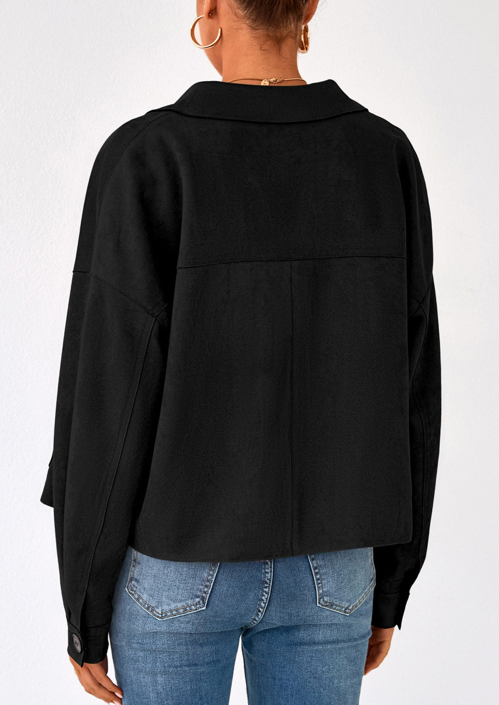 Chaqueta corta de gamuza