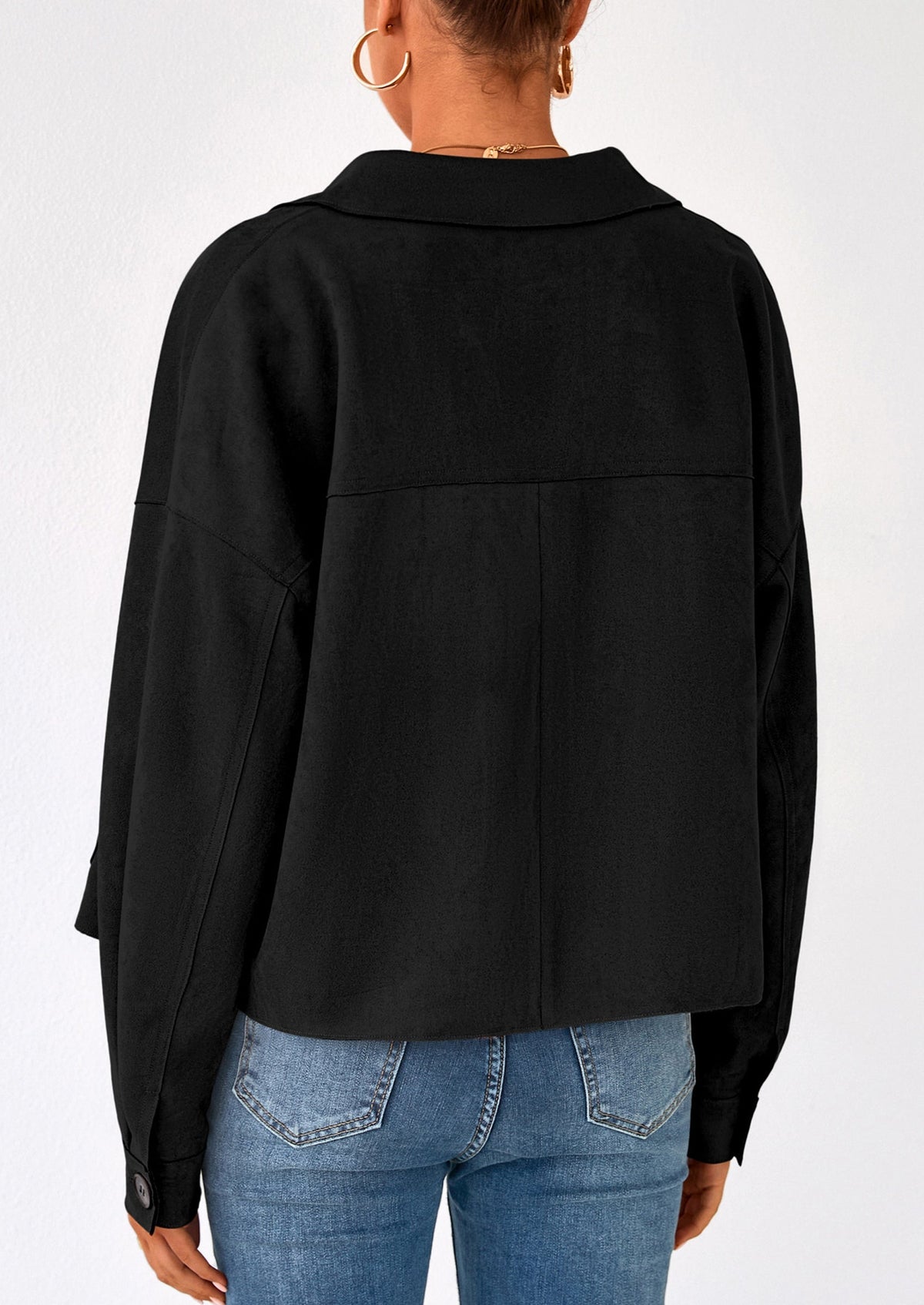 Chaqueta corta de gamuza