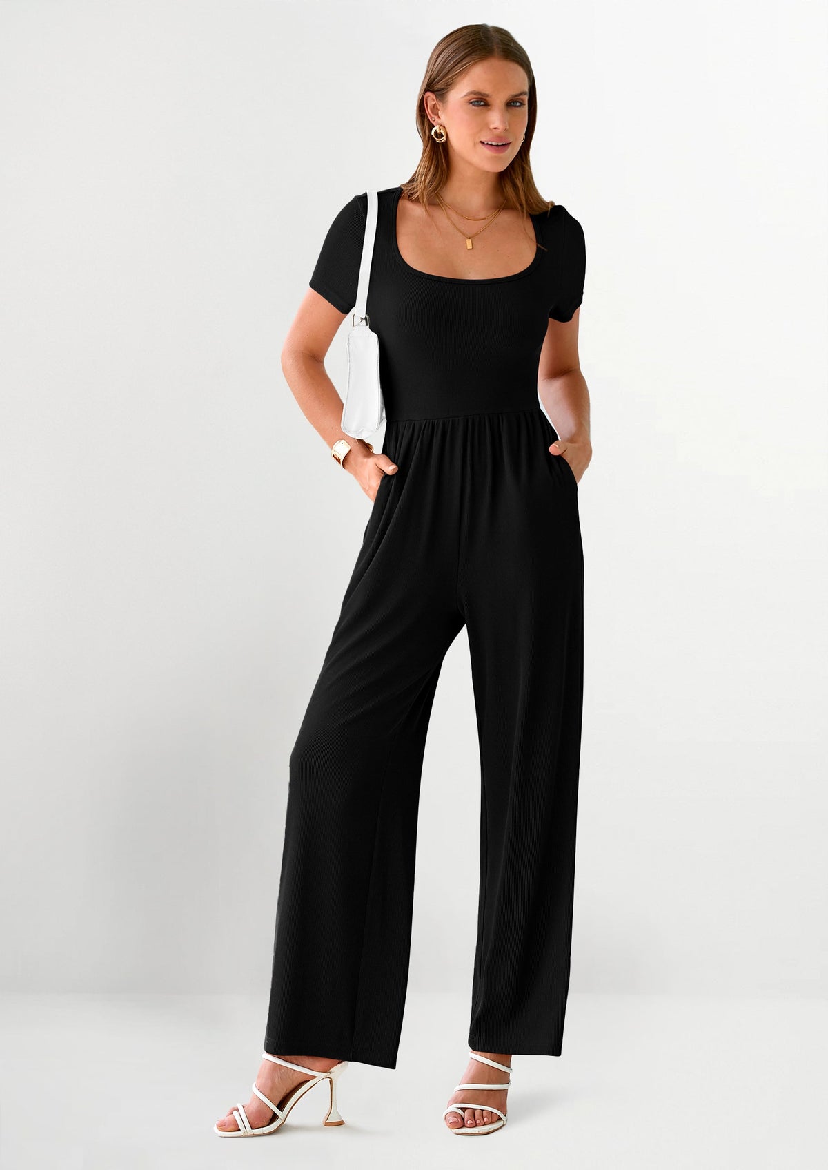 Mono de pierna ancha para mujer