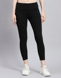 Leggings negros lisos de corte regular para mujer de Rock.it