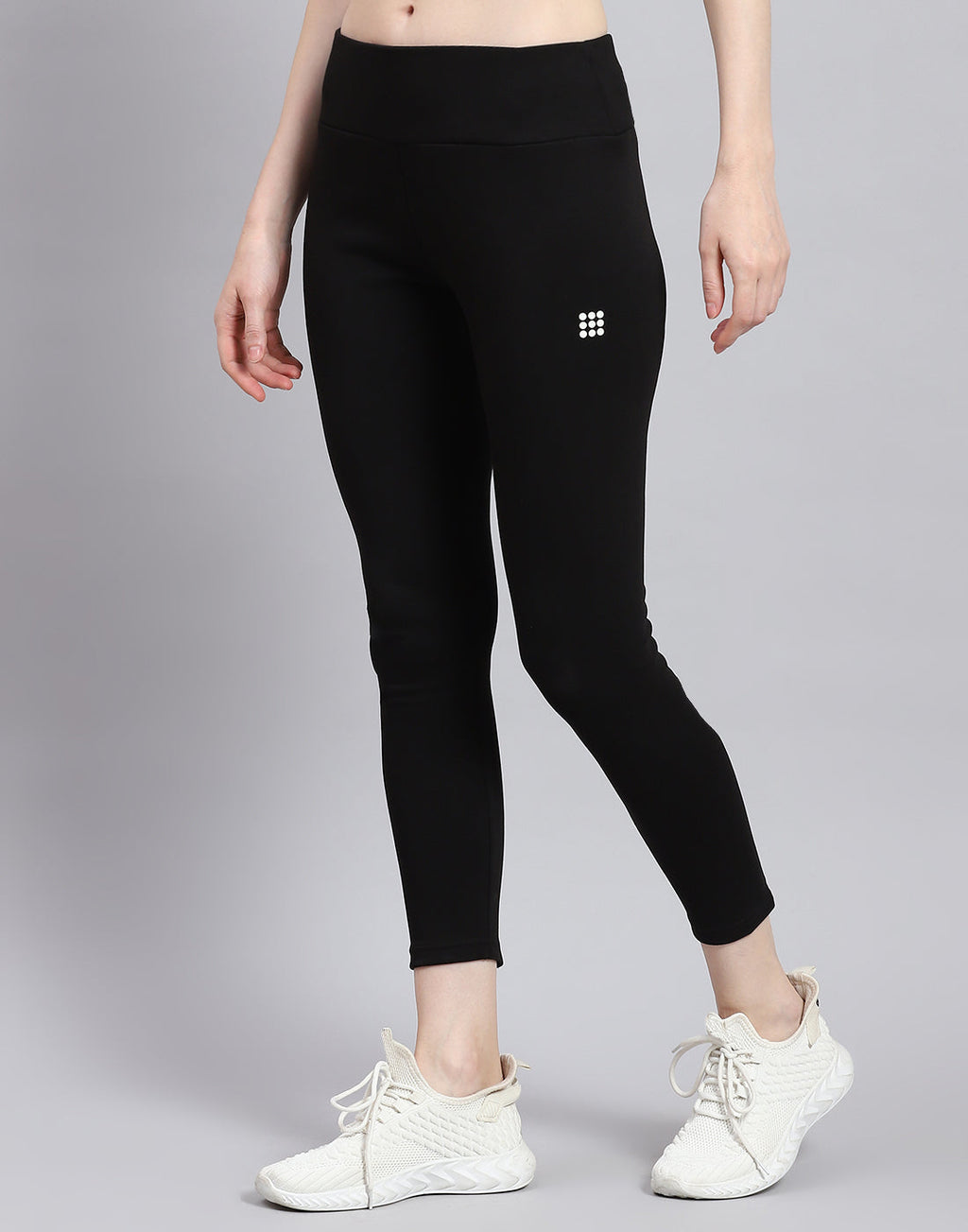Leggings negros lisos de corte regular para mujer de Rock.it