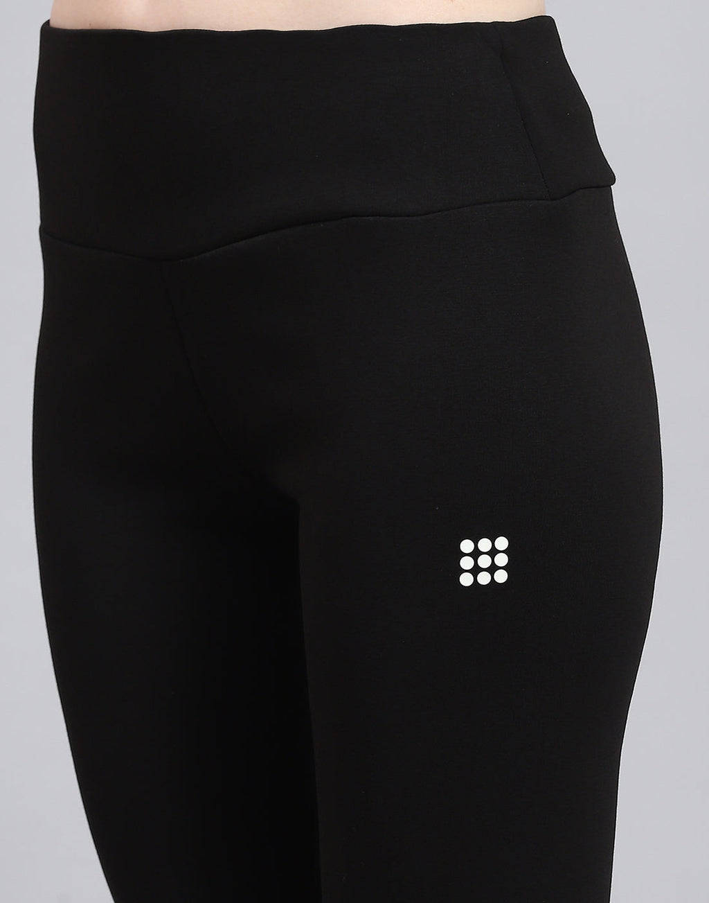 Leggings negros lisos de corte regular para mujer de Rock.it