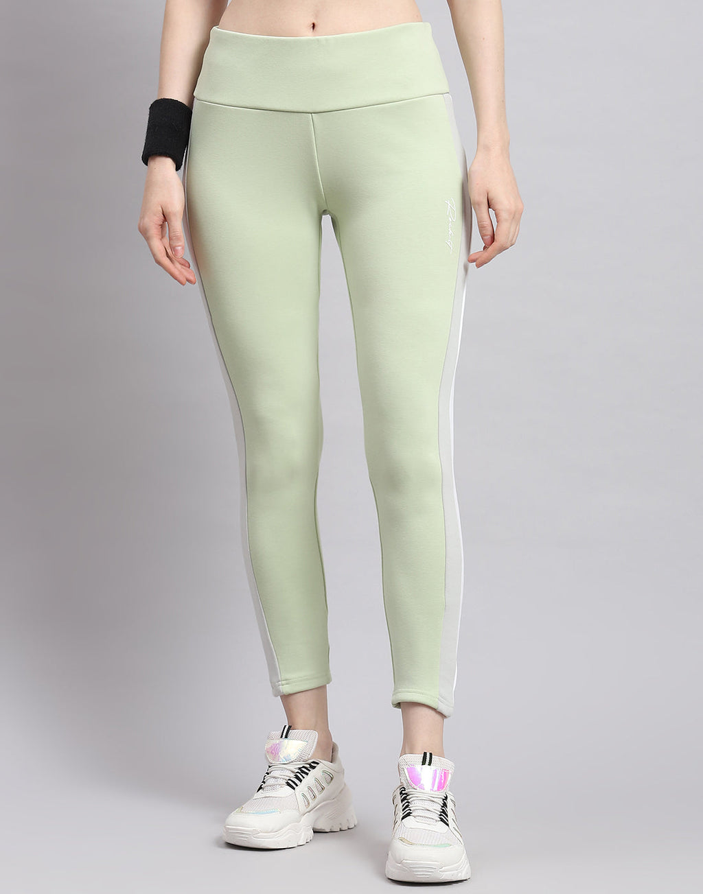 Leggings verdes de corte regular para mujer Rock.it