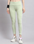 Leggings verdes de corte regular para mujer Rock.it