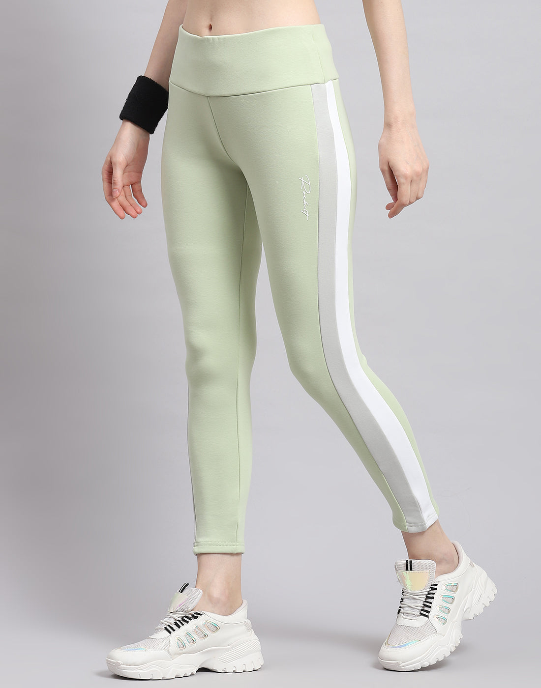 Leggings verdes de corte regular para mujer Rock.it